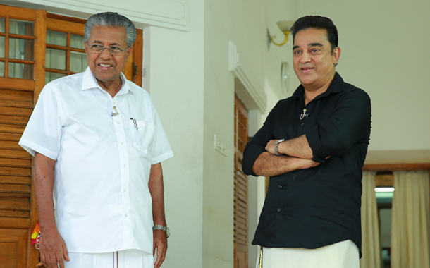 Aisanet to air Special chat show between Kerala CM Pinarayi Vijayan and Kamal Haasan