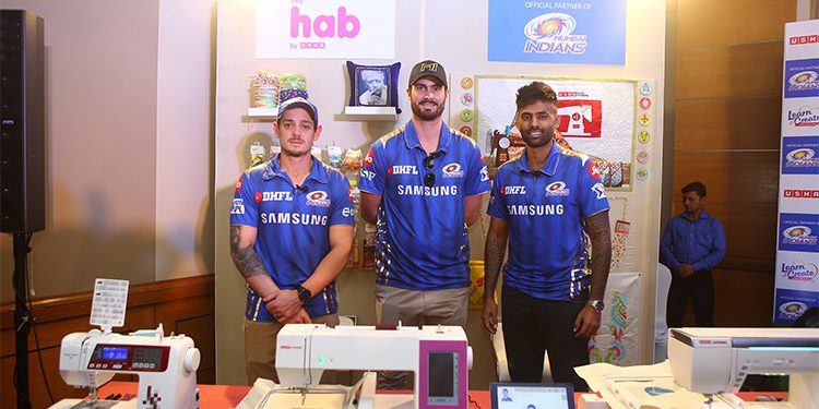 Usha International Trade Partners meet ‘Mumbai Indians’ Players