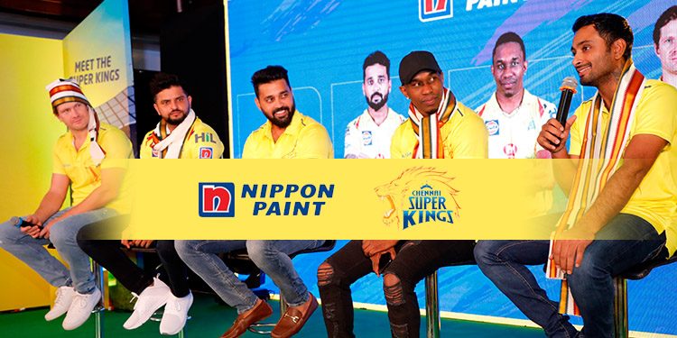 Nippon Paint,Associate Sponsor of Chennai Super Kings welcome players on home turf