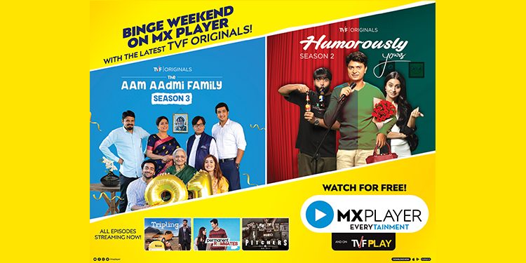 MX player to stream TVF originals ‘The Aam Aadmi Family 3’ & ‘Humorously Yours 2’ on 14th June