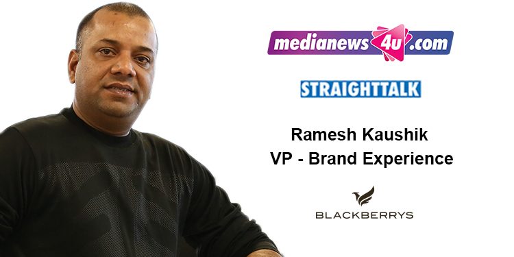 South India is a Great Platform to present our Uniqueness: Ramesh Kaushik VP - Brand Experience, Blackberrys