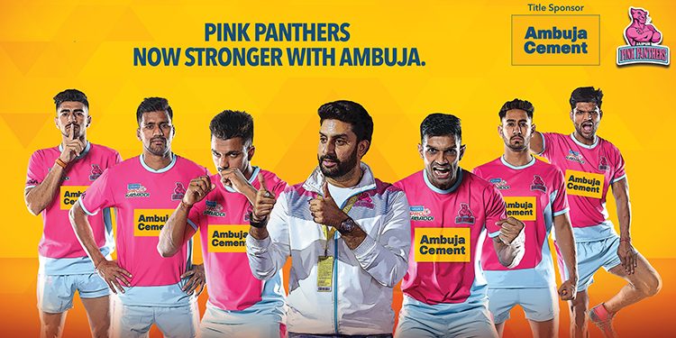 Ambuja Cement strengthens Jaipur Pink Panthers as Team Title Sponsor at Pro Kabaddi League 2019