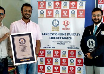 Dream11 creates a Guinness World Records™ title for hosting the 'Largest Online Fantasy Cricket Match'