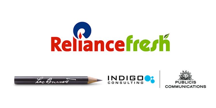 Reliance Fresh appoints Leo Burnett India and Indigo Consulting to handle the creative under the Power of One mandate