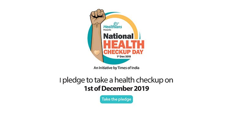 Times of India & Healthians partner to celebrate 1st December 2019 as National Health Checkup Day