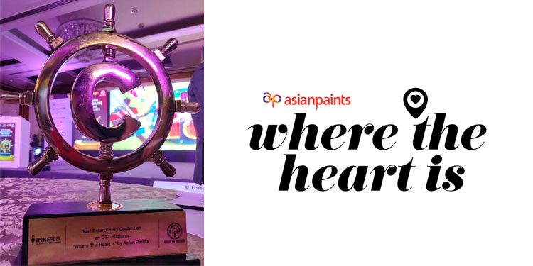Asian Paints' "Where the Heart is" Season 3 bags the award for Best Entertaining Content on an OTT Platform
