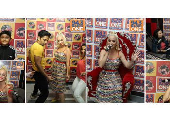Pop sensation Katy Perry visits Radio One Studio in Mumbai