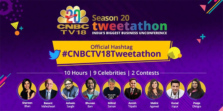 #CNBCTV18Tweetathon digital campaign reaches over 46 maillion audiences; garners 530 Million impressions