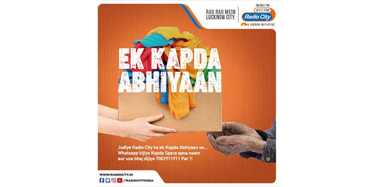 Radio City Extends a Helping Hand to the Under privileged in U.P through Ek Kapda Abhiyaan