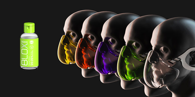 Ad firm turns to a Design Studio FOID launching BLOX SQOD Sanitisers and SQOD Facemasks