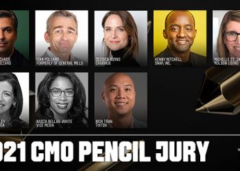 Jury of top marketers to pick The One Show CMO Pencil 2021 winner