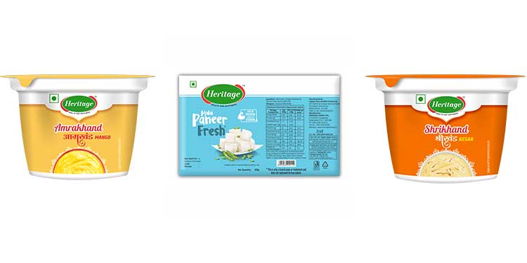 Heritage Foods Expands Value-Added Product Portfolio; Introduces Shrikhand, Amrakhand and Malai Paneer