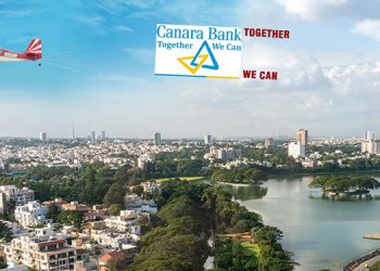 Canara Bank Flies Arial Advertisement in Mumbai