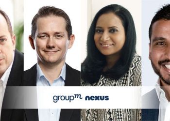 GroupM Nexus strengthens APAC leadership with Arshan Saha, Jon Thurlow, Deepika Nikhilender and Brett Poole