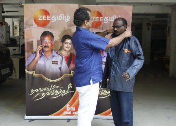 Zee Tamil offers raincoats for senior citizens as a part of its activation for ‘Thavamaai Thavamirundhu’