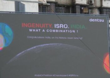 Dentsu India goes out of home to celebrate ISRO’s moon feat 