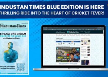 Hindustan Times rides World Cup fever, dons blue to support Men in Blue 