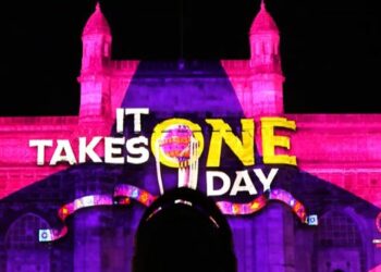 ICC and GroupM light up the Gateway of India for World Cup