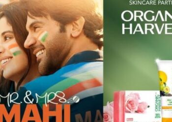Organic Harvest comes on board as the Official Skincare Partner for blockbuster film ‘Mr. & Mrs. Mahi’ starring Rajkummar Rao and Janhvi Kapoor by Dharma Productions